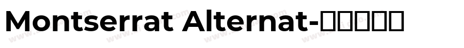 Montserrat Alternat字体转换